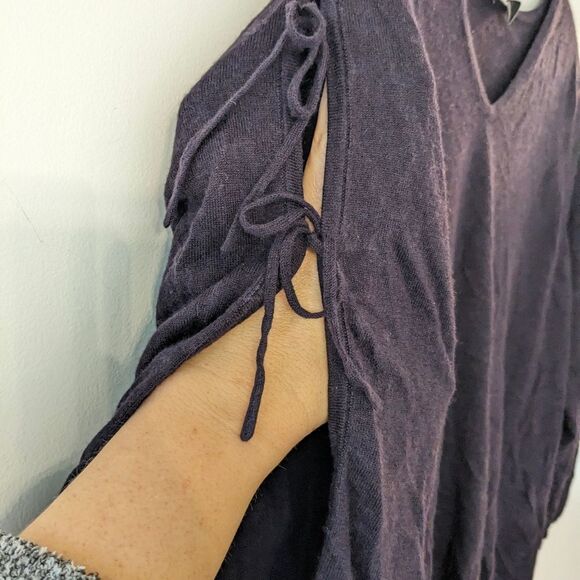 Lola & Sophie Silk and Cashmere sweater with tie sleeves - Picture 2 of 7